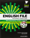 ENGLISH FILE INTERMEDIATE (PACK STUDENT'S BOOK + WORKBOOK WITH KEY + CD ROM)