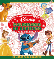 DISNEY. CALENDARIO ADVIENTO COLOREAR