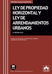 LEY DE PROPIEDAD HORIZONTAL Y LEY DE ARRENDAMIENTOS URBANOS